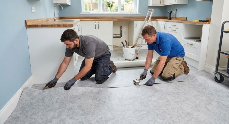 Sheet Linoleum Installation in Saugus, MA