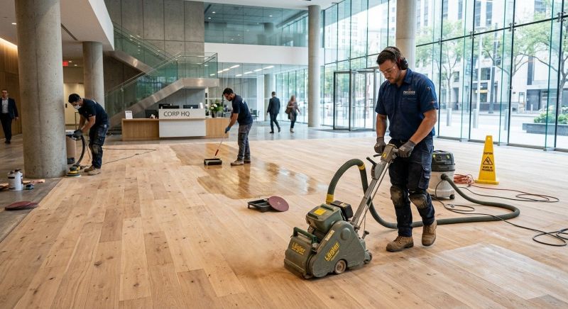 Our team working on Flooring Service projects in Lowell, MA
