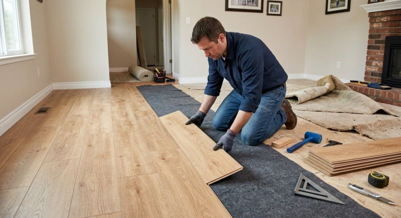 Laminate Floor Remodeling in Lowell, MA