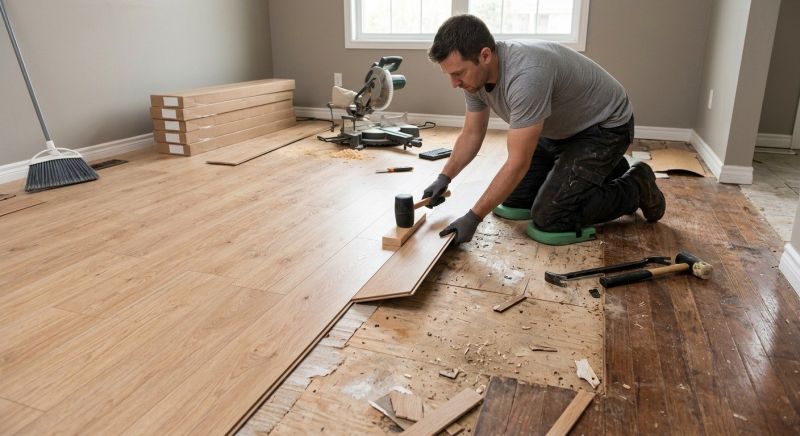 Laminate Floor Replacement in Hudson, NH