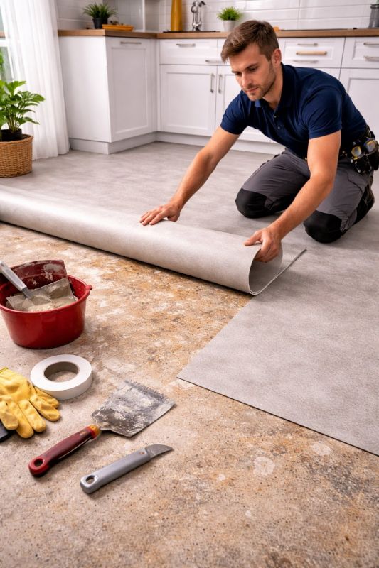 Linoleum Floor Installation in Haverhill, MA