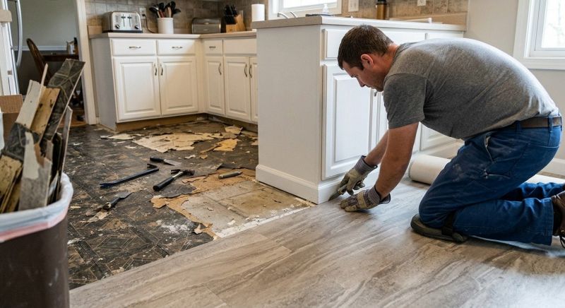 Linoleum Floor Installation in Sandown, NH