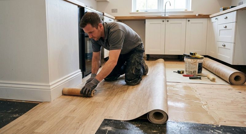 Sheet Linoleum Installation in Billerica, MA