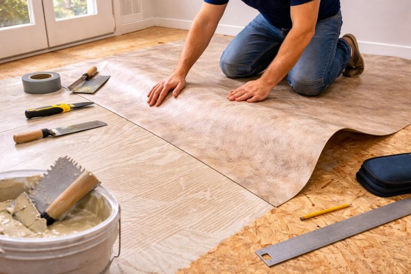 Sheet Vinyl Installation in Hudson, MA