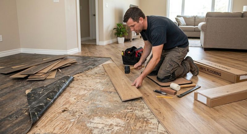 Vinyl Flooring Installation in Lancaster, MA